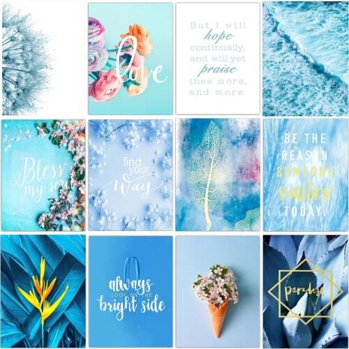 5D DIY Diamond Painting Peony Flower Leaf Wave Letter Square/Round Diamond Embroidery Inlaid Mosaic Cross Stitch Home Decoration