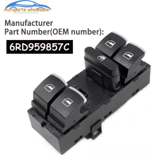 6RD959857C 6RD 959 857C For 2011 - 2013 Volkswagen POLO chrome Power Window Control Switch car accessories