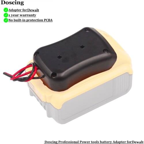 Battery Mount Connector Adapter Dock Holder Power Tools Battery Output Adapter for DeWalt MAX XR DCB205 DCB201 DCB203