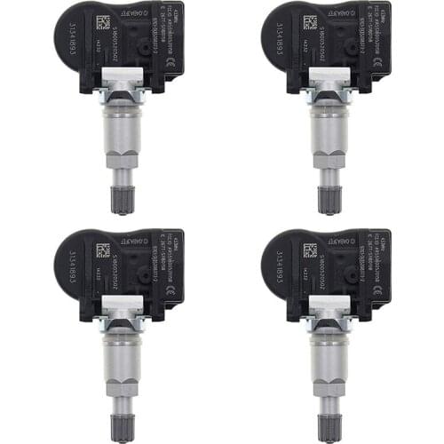 4Pcs TPMS Tire Pressure Sensor for Volvo C30 C70 S60 S80 V60 XC60 XC70 31302096 8G92-1A159-AE