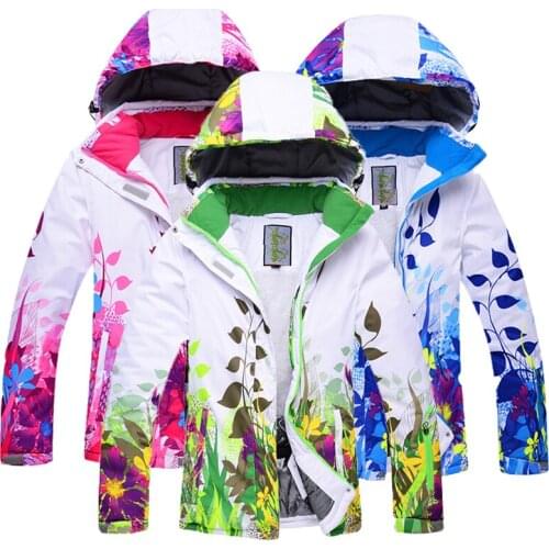 Children Boys or Girls Winter Skiing and Snowboarding Jacket Ski Coat Childrens Snowboard Jacket Winter Thicken Ski Coat Kids