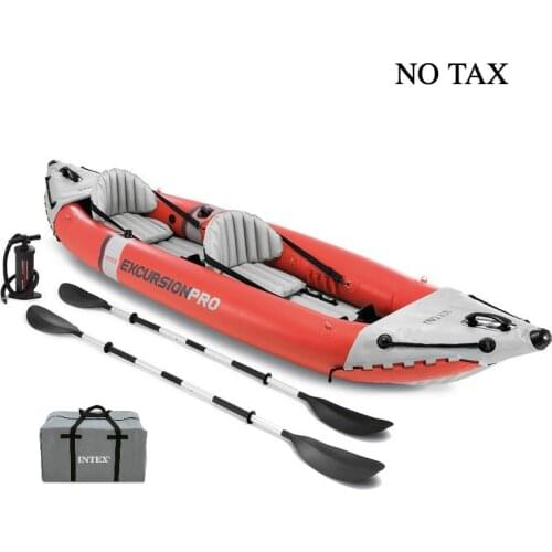 Duty Tax Free Inflatable Kayak 68309 Fishing Boat Water Sport Double Person PVC Drifting Boats Kayaks 2 Seats With Pump Oars