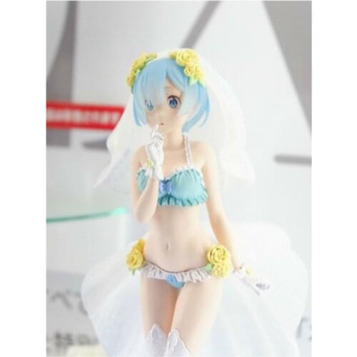 Re:life In A Different World From Zero Rem Action Figure Re Zero Rem Wedding Dress Japanese Anime Figures Model Collection