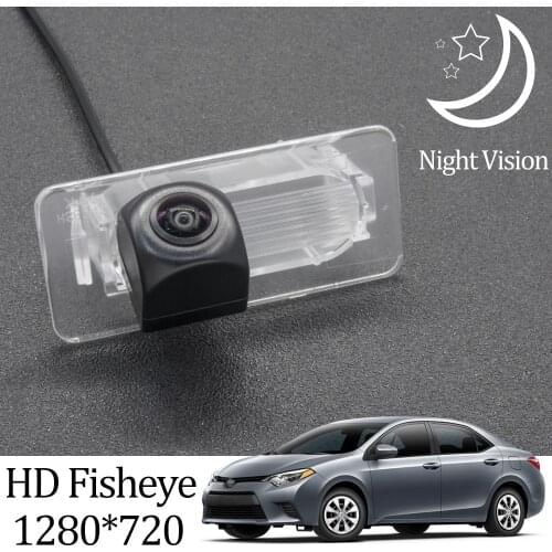 Owtosin HD 1280*720 Fisheye Rear View Camera For Toyota Corolla sedan MK11 2014 2015 2016 2017 2018 North America Car Monitor