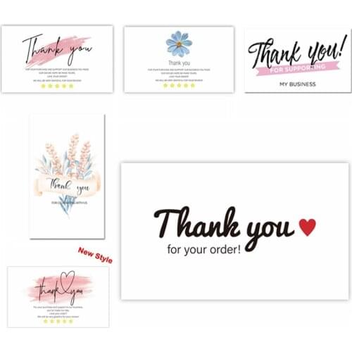 10-30pcs Thank You Card Business Business Thank You For Your Order Card For Small Shop Gift Packe