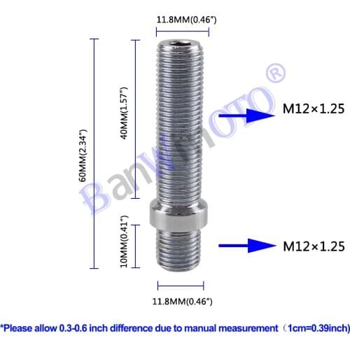 1 pcs Extended Wheel Studs Conversion Tall Lug Bolts Screw Adapter Kit High Quality (M12x1.25,M12x1.5,M14x1.25,M14x1.5)