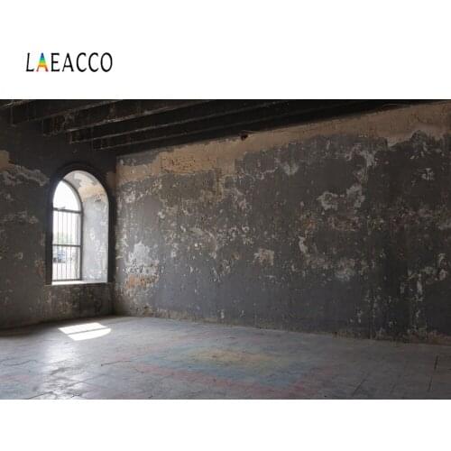 Laeacco Old Dark Deserted Room Child Portrait Window Interior Photography Backgrounds Photo Backdrops Photocall Photo Studio