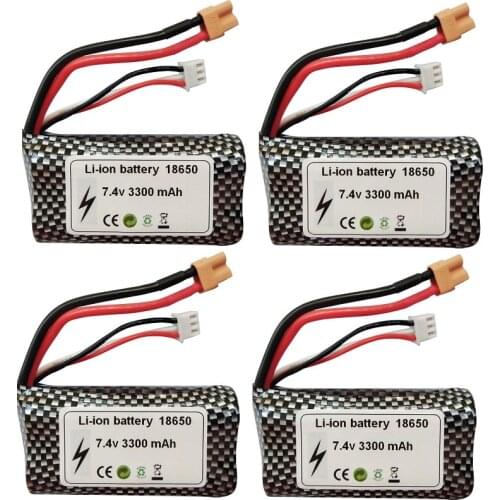 7.4V 3300mAh Lipo Battery XT30 plug For HUINA 580 1580 1583 RC toys Accessory 7.4 V 2S battery For 1580-005 Huina 580550 583 582