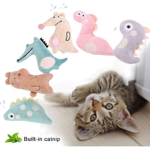 Cute Speelgoed Chew Toys Kat Flush Cat Toys Animals Containing Catnip Bite Interaction Pet Supplies for Cat Stuff Dropshipping