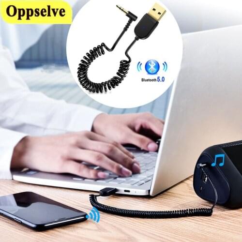 Oppselve USB Aux Bluetooth Car Kit Handsfree Auto Adapter For Headphone 3.5mm Jack Bluetooth Receiver Carkit Audio Transmitter
