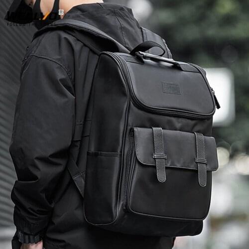 Men Black Waterproof Backpacks School Bags for Teenagers Boys Girls Large Capacity Laptop Backpack Fashion Men Backpack X146C