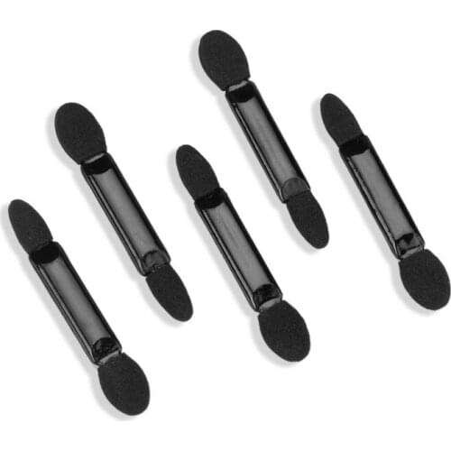 10pcs Black Double-Head Sponge Eyeshadow Brush Set Disposable Eye Shadow Set Lady Brushes Make Up Brush Cosmetic Makeup Tool