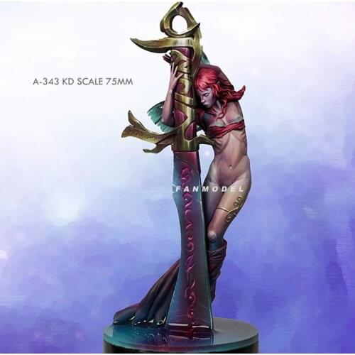 1/24 75mm Resin model kits DIY toy figure self-assembled A-344