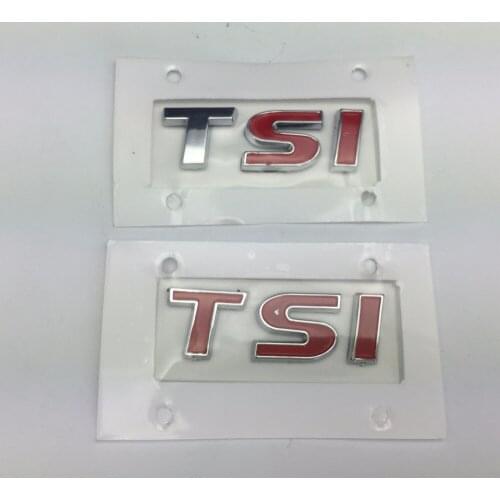 For VW Magotan Passat B6 Red TSI Sticker Rear Trunk Badge Boot Lid Emblem 1.8T 2.0T 3CD 853 675 E