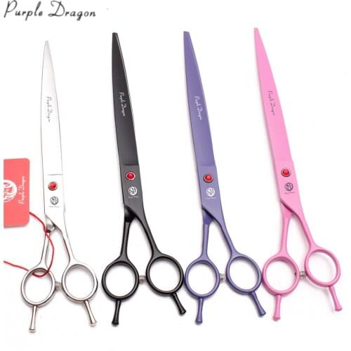 9" Stainless Purple Dragon Dogs Grooming Shears Straight Scissors Cutting Shears Professional Pets Shears Animal Scissors Z4005