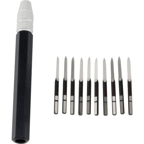 Trimming Knife Deburring Plane Scraper 10PCS BD5010+1PCS SC1300