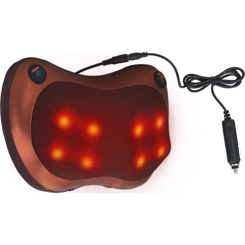 Neck Massager Relaxation Massage Pillow Vibrator Electric Shoulder Back Heating Kneading Infrared therapy pillow shiatsu