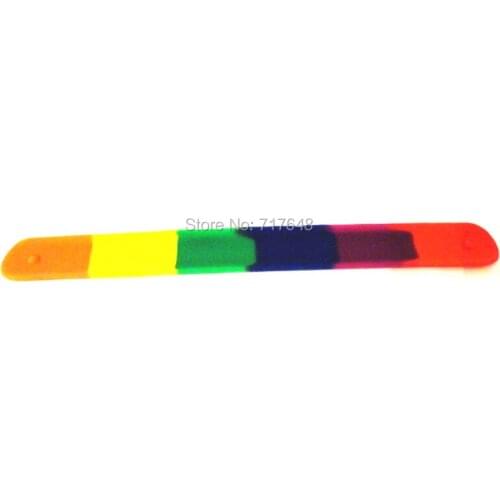 500pcs Blank GAY rainbow PRIDE Snap Slap wristband silicone bracelets free shipping by FEDEX A