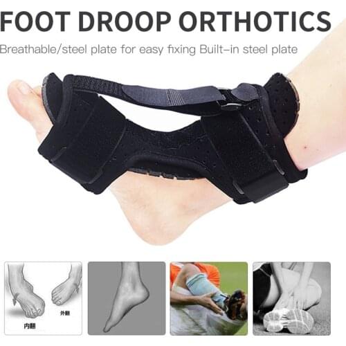 Adjustable Plantar Fasciitis Night Foot Splint Drop Orthotic Brace Elastic Dorsal Night Splint Relieve Heel Spurs