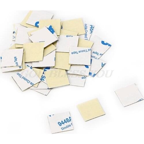 50Pcs 14*14mm Heatsink Thermal Double Side Adhesive Tape Sticker for CPU Screen Drop Shipping