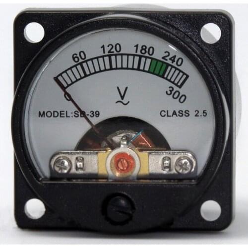 V-022 Tube Voltage Meter Sound Power Filter with Backlight Voltage Meter AC Meter