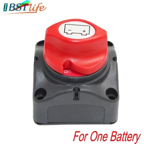 Universal 12V/24V Battery Selector Isolator Master Switch Cutoff Cut Off Disconnect Power Kill Main Switch Marine Boat Car RV