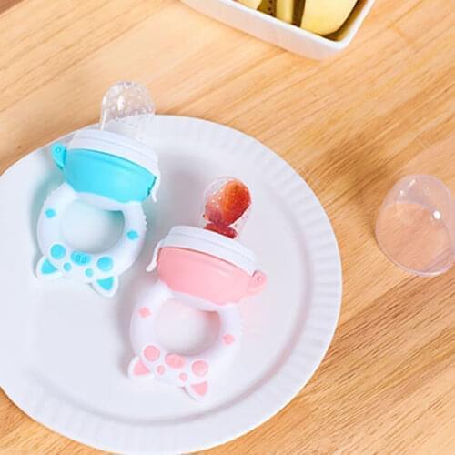 Fresh Food Feeder Fruit Vegetable Eat Teether Soonther Toddler Grinding Stick Baby 0-12Months Supplementary Food Bag Teether