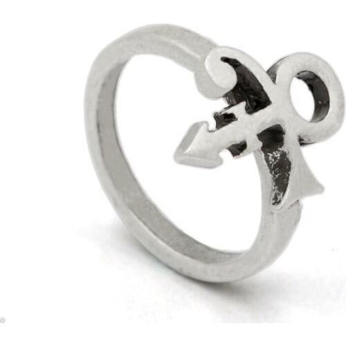 Youe shone Women Prince RIP Ankh Sign Single Jewelry Prince Love Symbol ring For Women