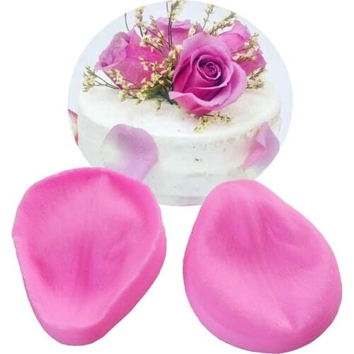 3D Printing Mode Leaf Petals Die Clamping Piece Silicone Mold Fondant Sided Printinga cake decorating tools T1027