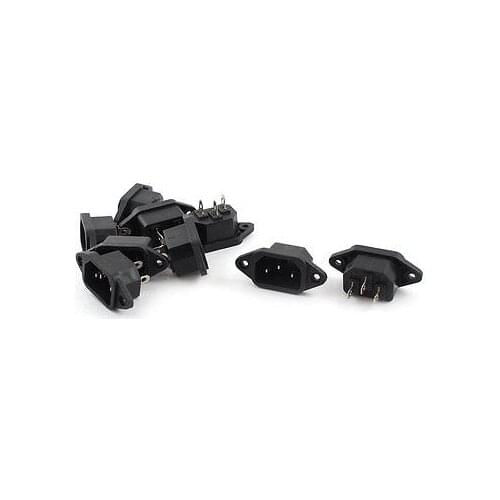 AC 250V 10A IEC320 C14 Inlet Power Electronic Rice Cooker Socket 9Pcs