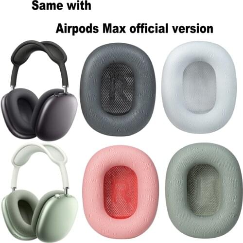 Earpads for AirPods Max Headphones Replacement Ear Cushions Ear Pad Covers with Protein Leather, Memory Foam, Fabric and Magnet