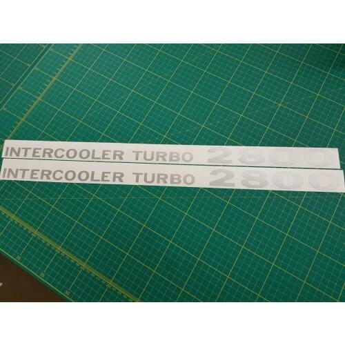 For 2Pcs/Set Mitsubishi Delica L300 Intercooler Turbo 2800 decals stickers fit Pajero Shogun