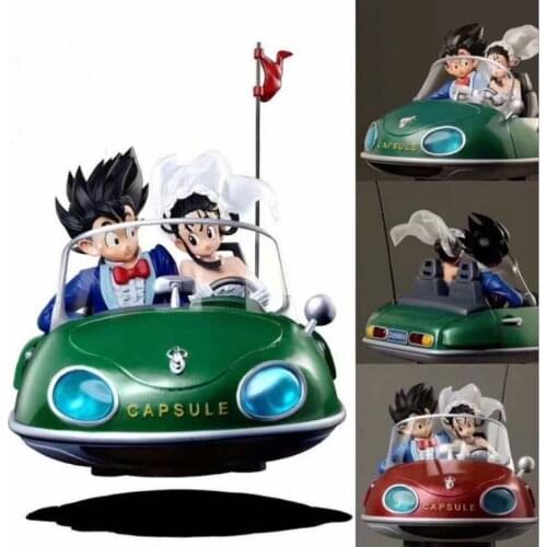 Goku Qiqi Married Locomotive Red/Green Light Front Model Figure Toy Model Collectible Christmas Gift 21CM
