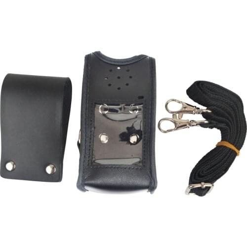 Leather Carrying Case Protective Cover Holder with Swivel Belt Loop For Baofeng UV9R UV-9R PLUS UV-XR etc. Radio Walkie Talkie