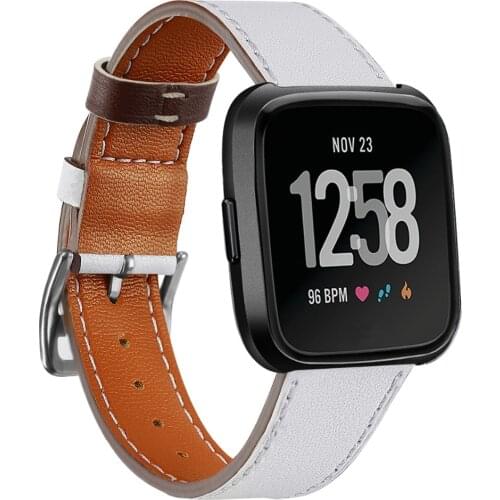 Leather band For Fitbit Versa /versa 2/versa lite strap Versa correa Replacement Bracelet belt smartwatch Watch accessories