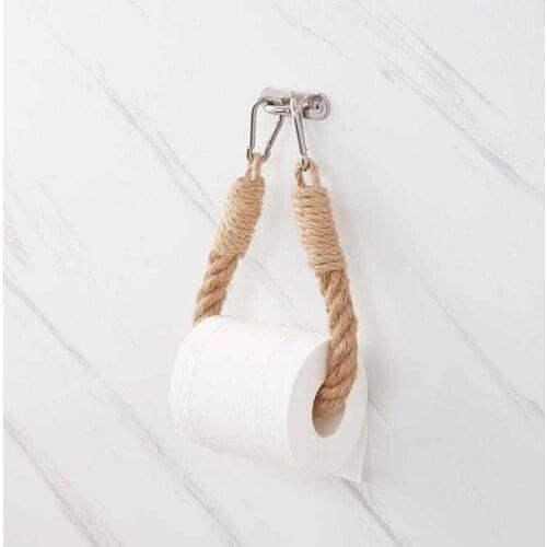 Creative Rope Tissue Holder Toilet Paper Holder Roll Paper Rack 304 Stainless Steel Toilet Paper Holder