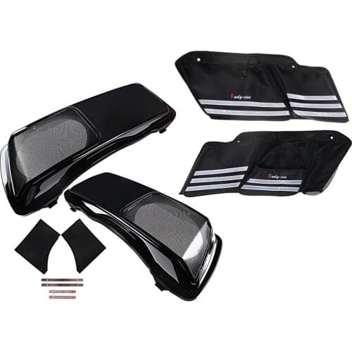 6x9 Speaker Saddlebag Lids And Liners Wall Organizer Storage For Harley Touring 1993-2013 Electra Street Glide FLHX CVO Style