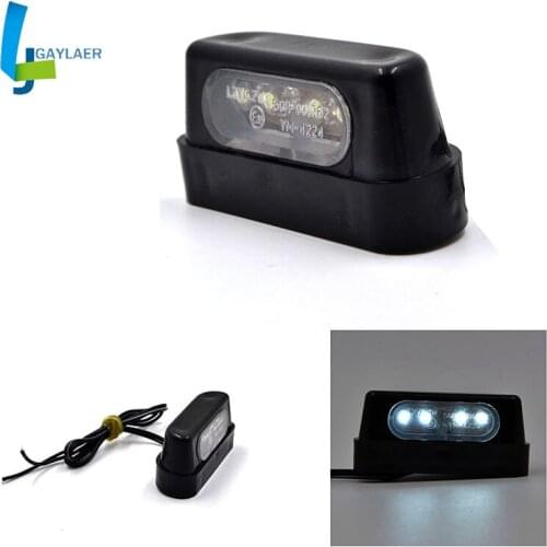 Mini Motorcycle LED White Tail Rear Light Motorbike License Plate Light for Yamaha Suzuki Honda Kawasaki Rear Light