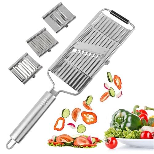 Multi-Purpose Vegetable Slicer Stainless Steel Cheese Grater for Kitchen Shredder Cutter Grater Slicer Adjustable Kitchen Tool