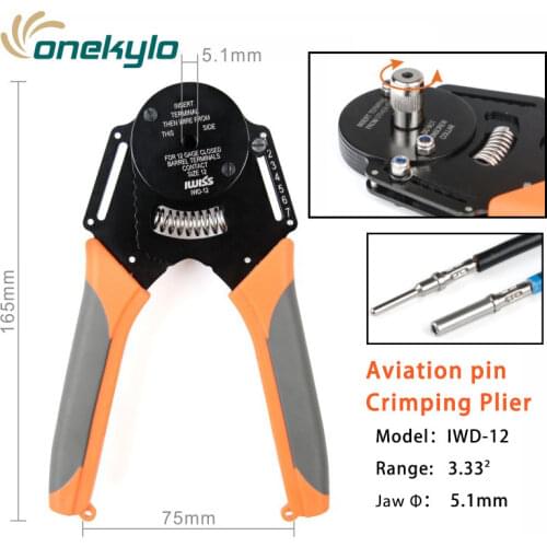 IWD-12 Aviation terminal crimping pliers tools Harting Hardin pinheavy duty connector Automatic adjustment of crimp depth tools