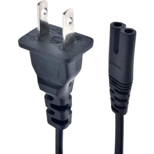New 1.5M 2 Pin Prong US to C7 Extension Cable Power Supply Cord America European Figure 8 Power Cable For PS4 Laptop Lighting