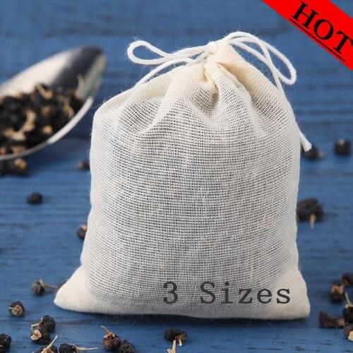 Empty Tea Bags Filter Bags for Herb Loose Tea Soup Flavoring Cooking Food Grade Non-woven Fabric Spice Teabags Kitchen 20pcs/Lot