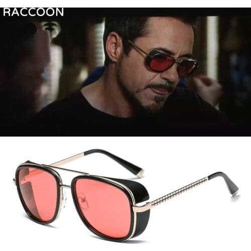 Iron Man 3 Matsuda Tony Stark Sunglasses Men Rossi Coating Retro Vintage Designer Steampunk Sun Glasses Oculos Masculino Gafas