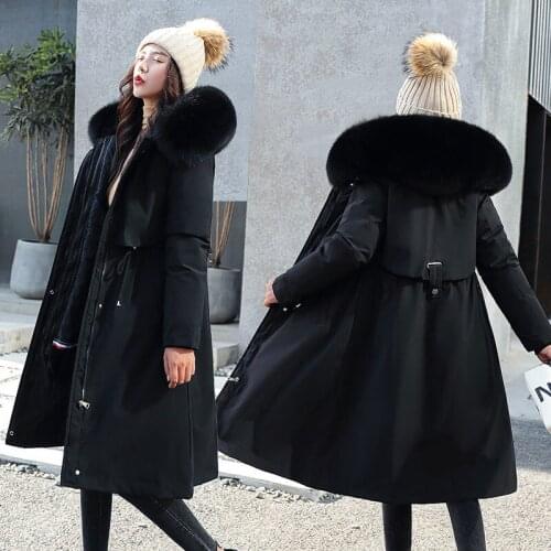 Autumn Winter Women Parkas Long Coats Windproof Women Jackets Liner Detachable