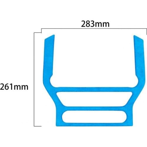 Panel Trim Sticker Soft Self-adhesive Suede Leather Central Console Navigation Panel Trim Cover for Ford Mustang 2015-2019