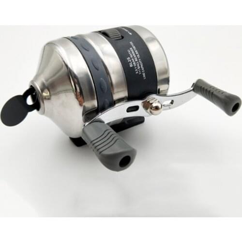 Slingshot fishing reel freshwater catapult shooting fish speed ratio 3.3:1 closed fishing reel, fishing line with fishing reel