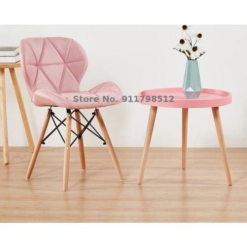 Nordic dressing table makeup chair net red milk tea table and chair modern minimalist nail ins stool backrest