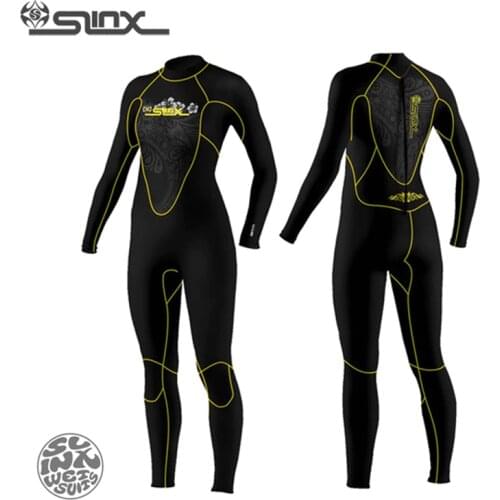 SLINX DISCOVER How 5mm Neoprene Women Fleece Lining Warm Wetsuit Swimming Windsurfing Snorkeling Spearfishing Scuba Diving Suit