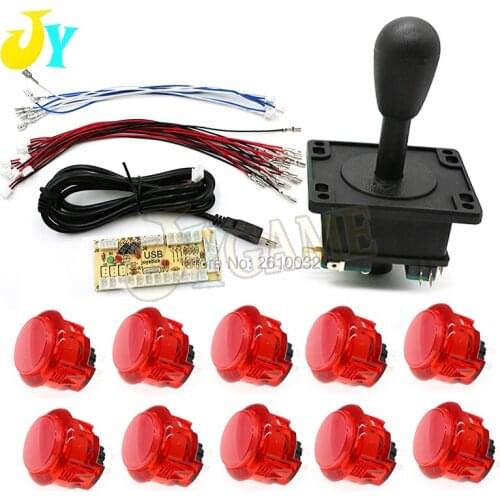 Zero Delay USB Encoder to PC HAPP Joystick and Copy SANWA Clear Button For MAME & Fight Stick Controls DIY Arcade Game Kit