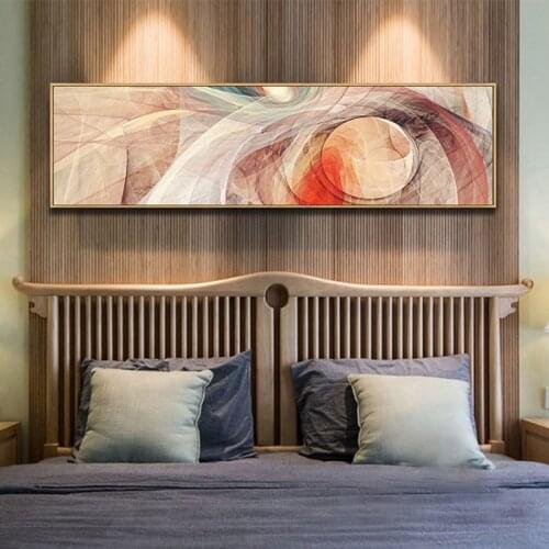 WANG ART Larger Size Wall Art Red Abstrat Cloud Wall Picture Canvas Print Oil Painting For Living Room Bedroom Poster Home Decor